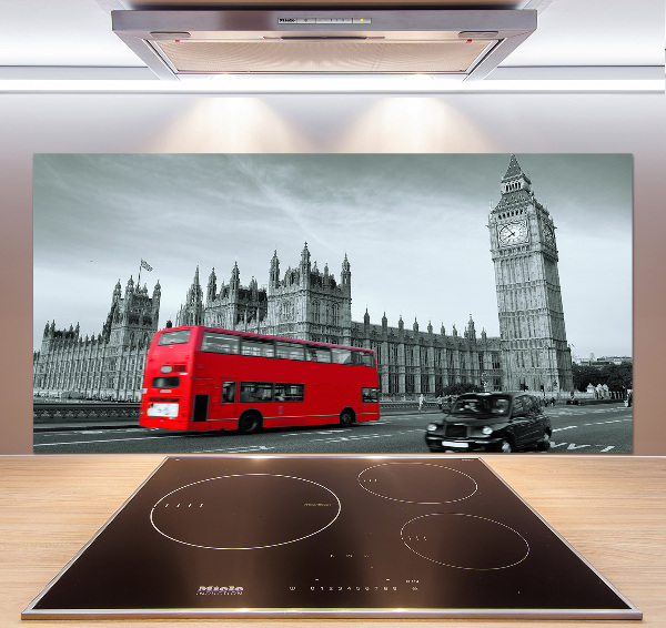 Achterwand keuken Londense bus