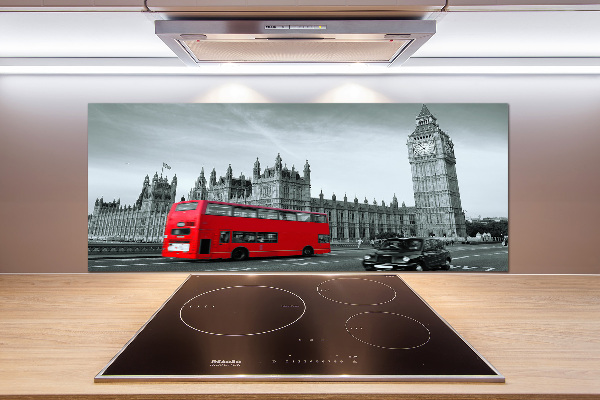 Achterwand keuken Londense bus