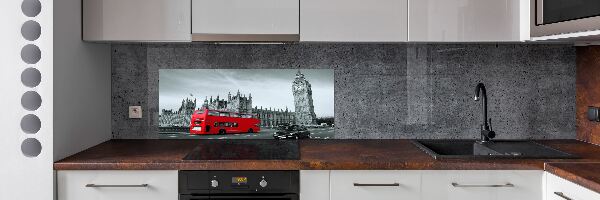 Achterwand keuken Londense bus