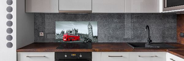 Achterwand keuken Londense bus