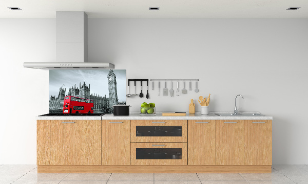 Achterwand keuken Londense bus