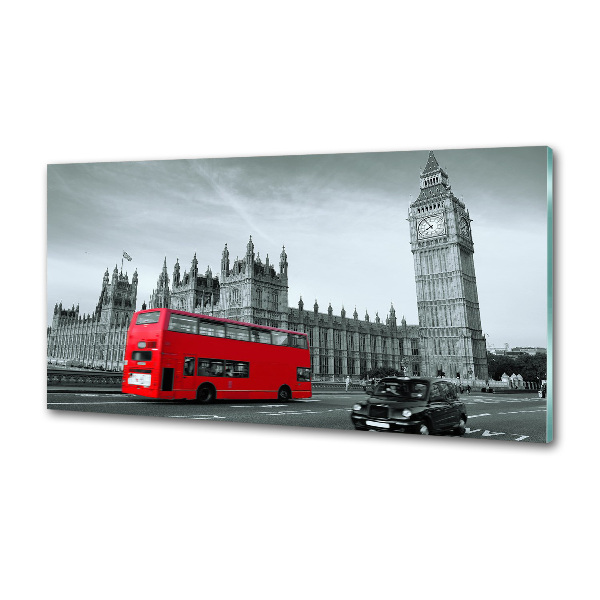 Achterwand keuken Londense bus