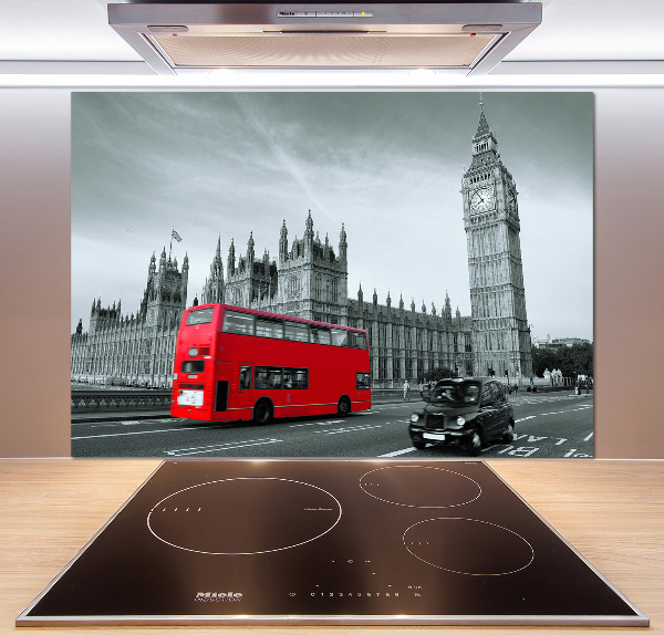 Achterwand keuken Londense bus
