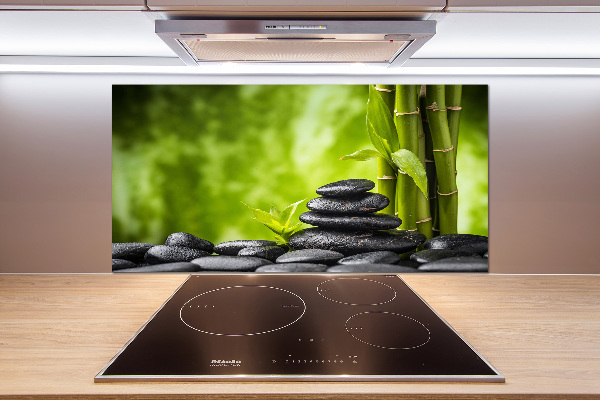 Spatscherm keuken Zen-stenen