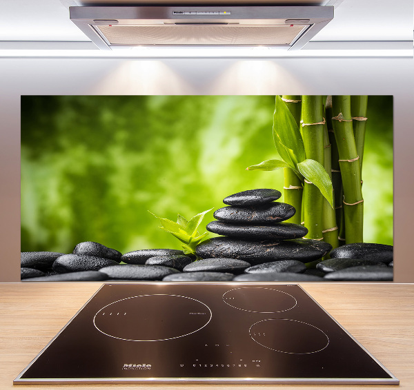 Spatscherm keuken Zen-stenen