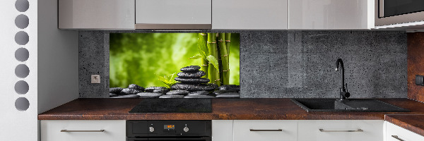 Spatscherm keuken Zen-stenen