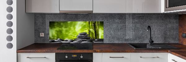 Spatscherm keuken Zen-stenen