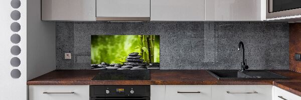Spatscherm keuken Zen-stenen