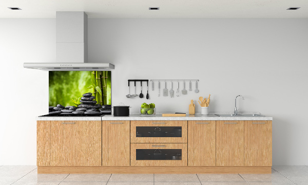 Spatscherm keuken Zen-stenen