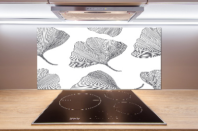 Glazen achterwand keuken Ginkgo