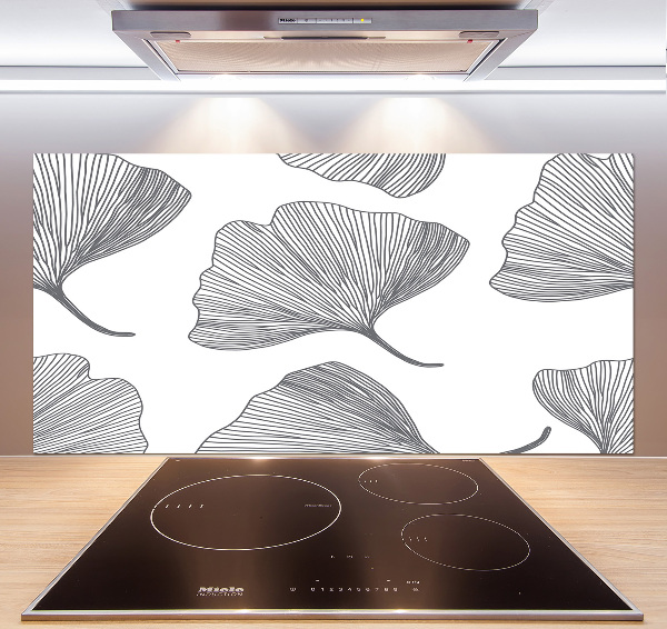 Glazen achterwand keuken Ginkgo