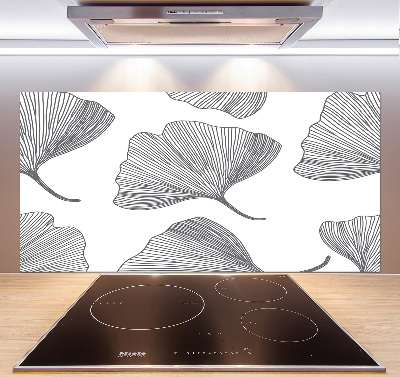 Glazen achterwand keuken Ginkgo