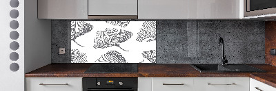 Glazen achterwand keuken Ginkgo