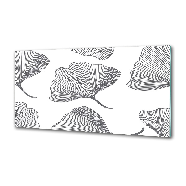 Glazen achterwand keuken Ginkgo