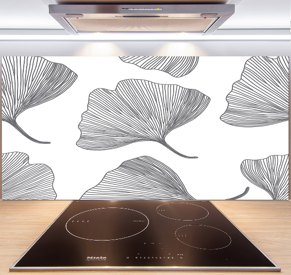 Glazen achterwand keuken Ginkgo