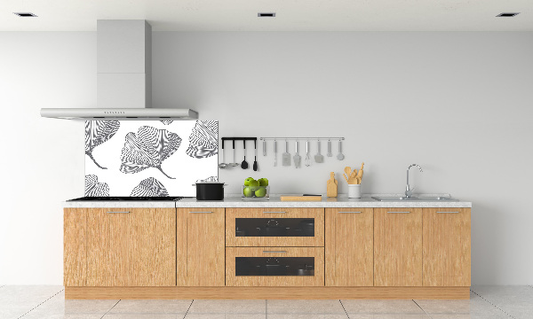 Glazen achterwand keuken Ginkgo