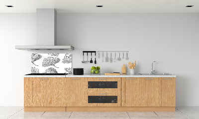 Glazen achterwand keuken Ginkgo
