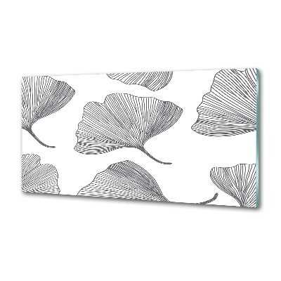 Glazen achterwand keuken Ginkgo