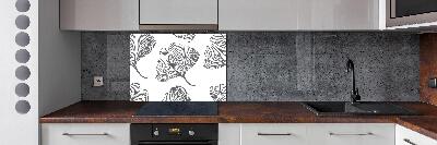 Glazen achterwand keuken Ginkgo