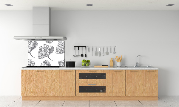 Glazen achterwand keuken Ginkgo