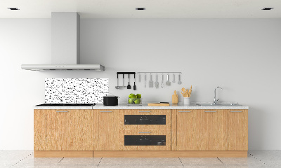 Glazen achterwand keuken Lijnen en cirkels
