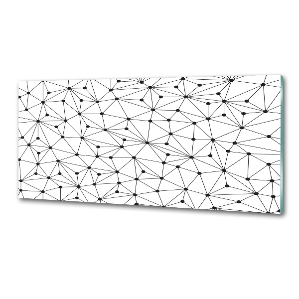 Glazen achterwand keuken Lijnen en cirkels