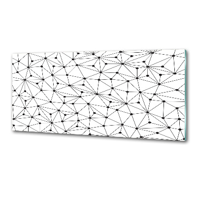Glazen achterwand keuken Lijnen en cirkels
