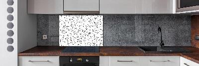 Glazen achterwand keuken Lijnen en cirkels