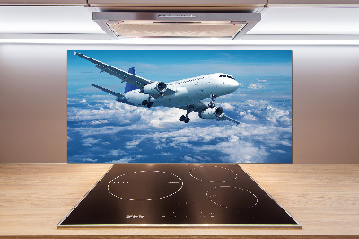 Keuken achterwand Een vliegtuig in de wolken