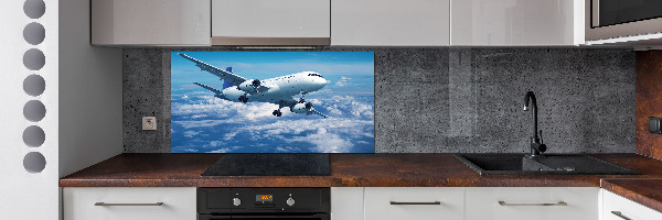 Panel do kuchni Samolot w chmurach