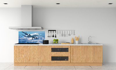 Keuken achterwand Een vliegtuig in de wolken