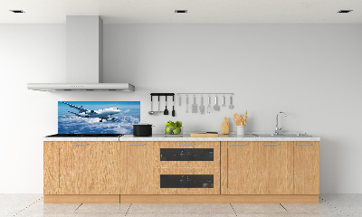 Keuken achterwand Een vliegtuig in de wolken