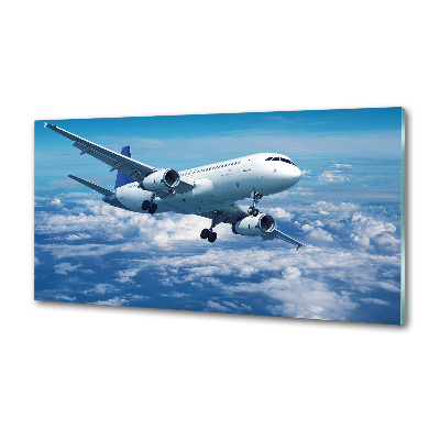 Panel do kuchni Samolot w chmurach