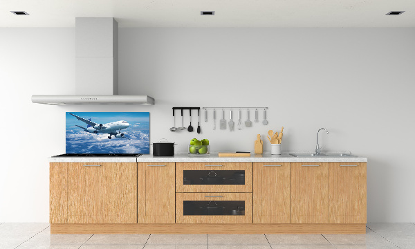 Keuken achterwand Een vliegtuig in de wolken