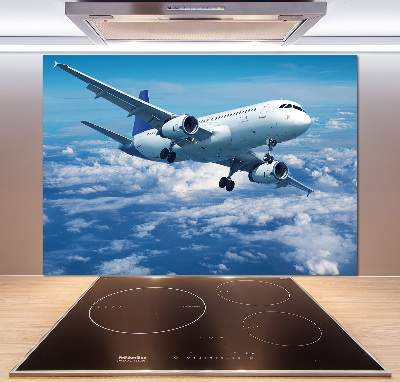 Keuken achterwand Een vliegtuig in de wolken
