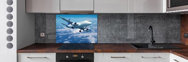 Keuken achterwand Een vliegtuig in de wolken