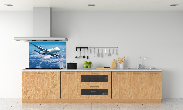 Keuken achterwand Een vliegtuig in de wolken