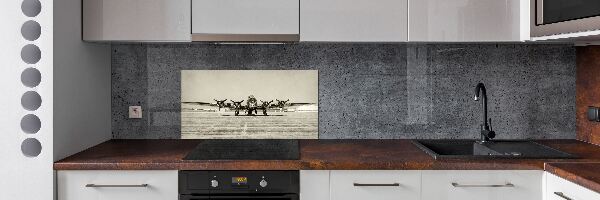 Glazen achterwand keuken Oude bommenwerper
