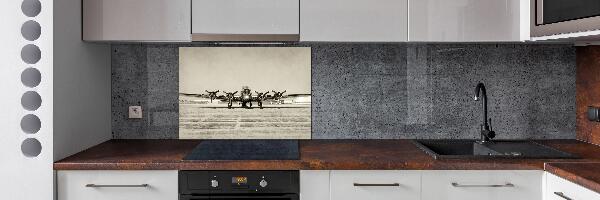Glazen achterwand keuken Oude bommenwerper