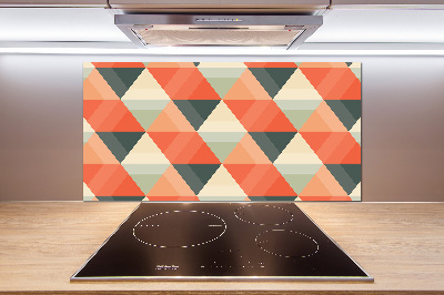 Spatscherm keuken Geometrische achtergrond