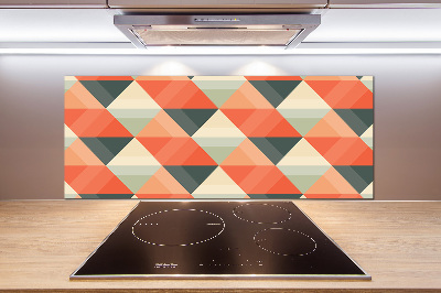 Spatscherm keuken Geometrische achtergrond