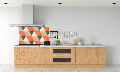 Spatscherm keuken Geometrische achtergrond