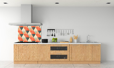 Spatscherm keuken Geometrische achtergrond