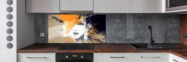 Panel do kuchni Portret kobiety