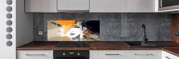 Spatplaat keuken Portret van een vrouw