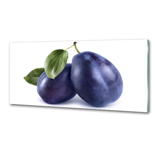 Panel szklany do kuchni Śliwki