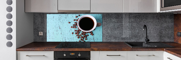 Spatplaat keuken Zwarte koffie