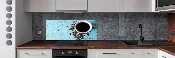 Spatplaat keuken Zwarte koffie