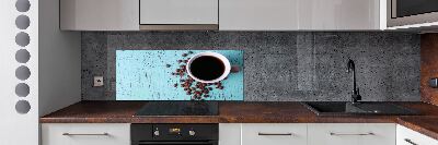 Spatplaat keuken Zwarte koffie
