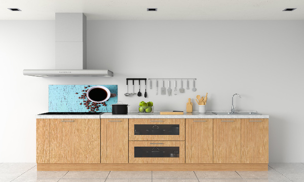 Spatplaat keuken Zwarte koffie